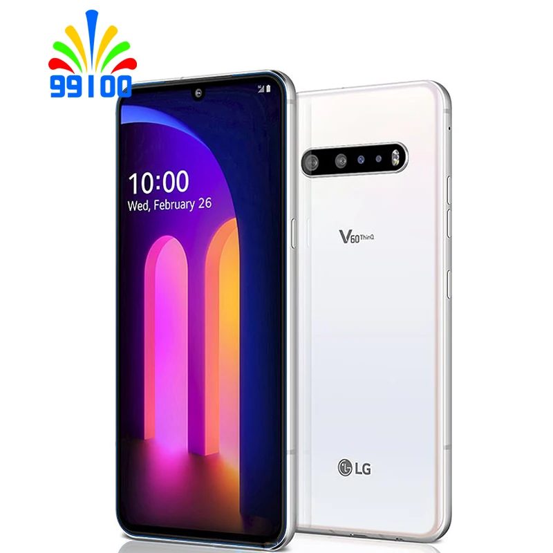 Версия для США разблокированный LG V60 ThinQ 5G 6 8 дюйма ГБ + 128 ГБ/256 Qualcomm865 сканер