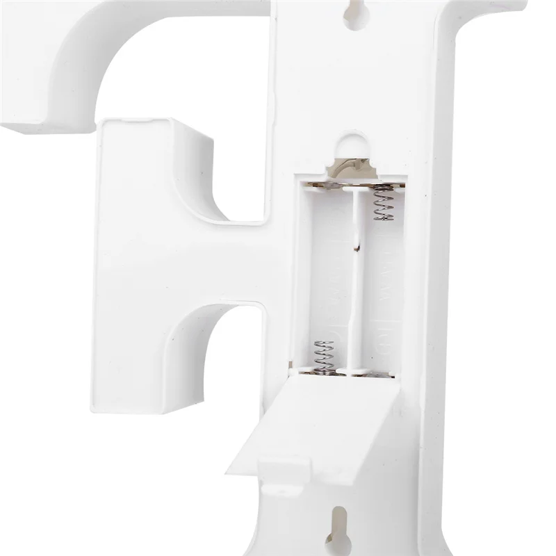 

LED Light White Plastic Letter Ornaments Alphabet Decorative Lamp Home Birthday Party Valentine Wedding Romantic Decoration