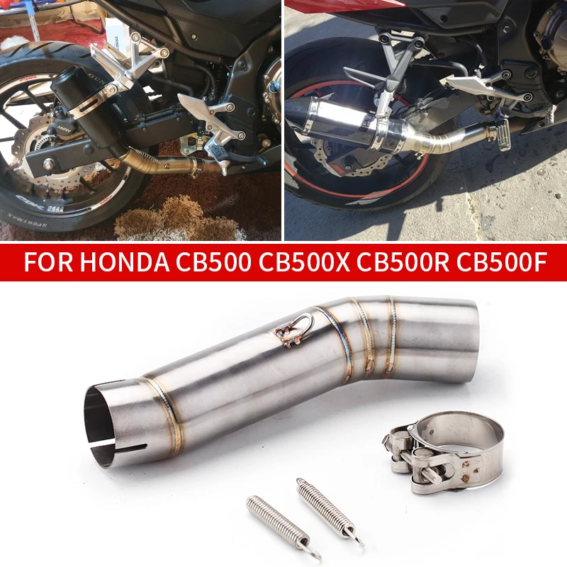 Для Honda cbr500r cb500x cb500f глушитель выхлопной трубы мотоцикла промежуточная