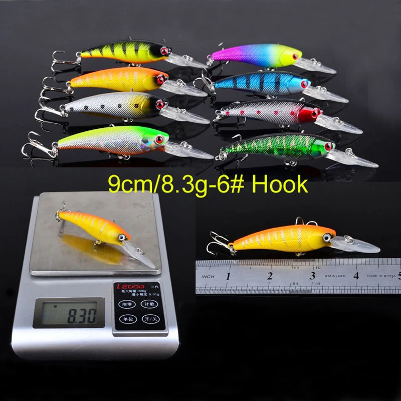 Набор рыболовных приманок Minnow смешанных 20 шт./компл. набор искусственных жестких