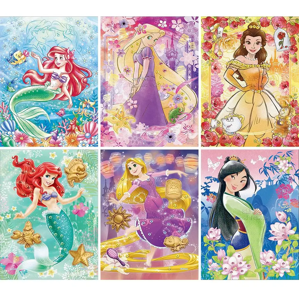 

Алмазная живопись, мультфильм Диснея, принцесса, квадрат, Круглый Мультфильм, 5D «сделай сам», вышивка крестиком, мозаика, домашний декор, под...