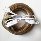 Водонепроницаемая светодиодная лента 220 В + ВКЛ.ВЫКЛ., европейская вилка, 2835, 120 светодиодовм, гибкая веревочная лампа для внутреннего и наружного освещения, декоративное освещение