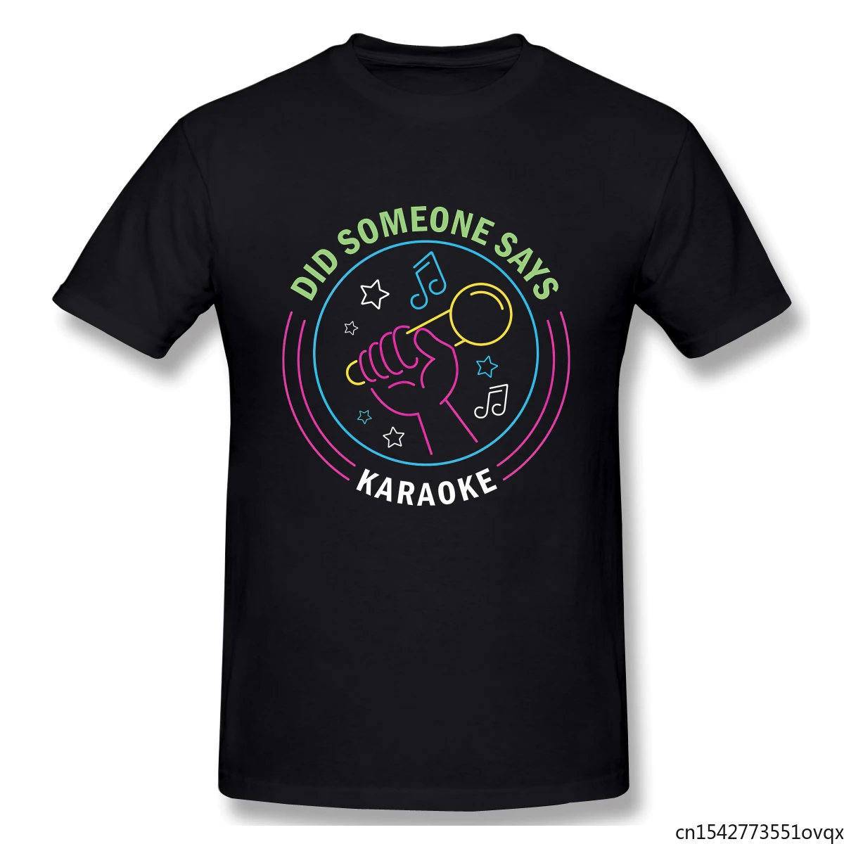 

Did Someone Says Karaoke Microphone Singing Gift Men's and Women's Same Style Fashion Trend Tshirt Four Seasons