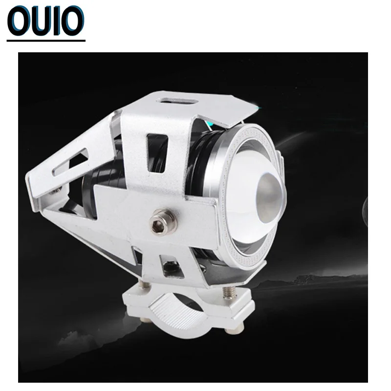 Черный серебристый цвет корпуса мотоцикла головной светильник U7 светодиодный