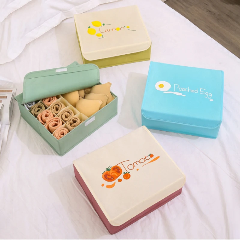 

Oxford Underwear Storage Box Container Closet Organizer Foldable Washable For Storage Clothes Socks Things For The Home