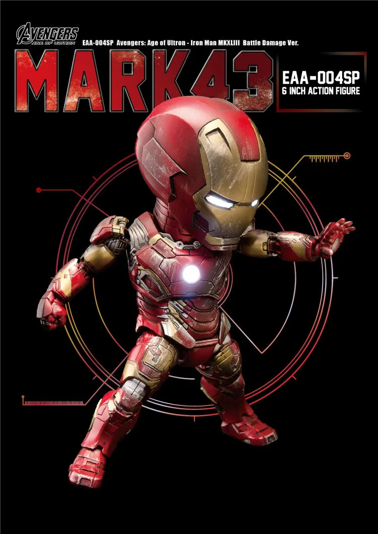 EAA-024 зверь Kingdom1/12 шкал Мстители мини куклы Железный человек MK43 супер для летательного аппарата 10 юбилей издание 16 см
