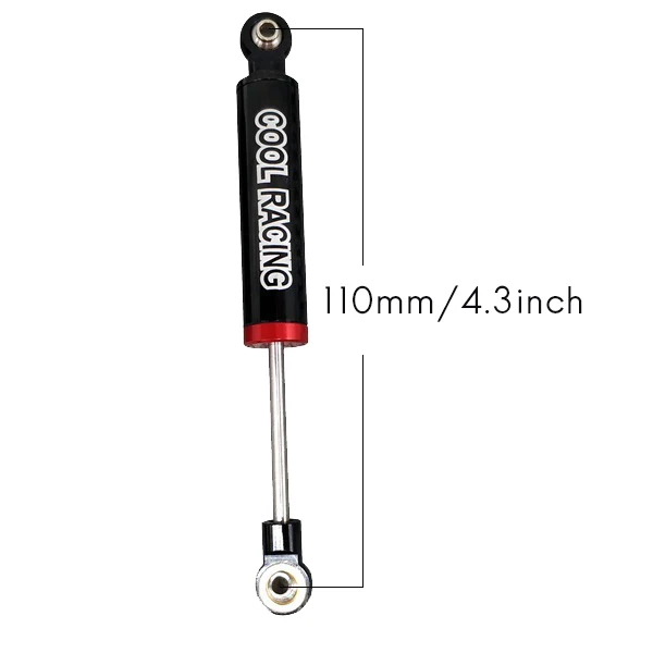 

COOL RACING 2PCS Aluminum Oil Suspension Shocks Absorber Internal Spring Dampers for SCX10 D90 WRAITH TRX-4 90046 RC Car