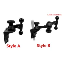 Wall Mount Monitor Wall Bracket with Swivel and Articulating Tilt Arm,with 1.5inch Double ball head for 1.5inch arm mount