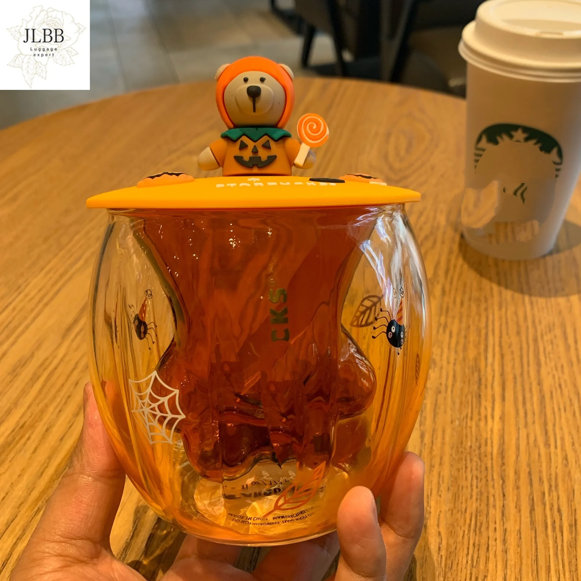 

Star buk osmanthus season golden osmanthus cup silicone lid heat-resistant glass creative mug