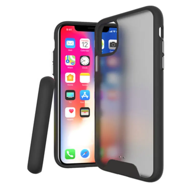 Высококачественный полупрозрачный ТПУ ПК мобильный телефон чехол анти-осенний