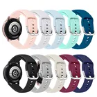 Ремешок силиконовый для Samsung Galaxy Watch 42 мм Active 2 40 мм 44 мм, мягкий спортивный браслет для Gear S2 Active 2 Huami Amazfit, 20 мм