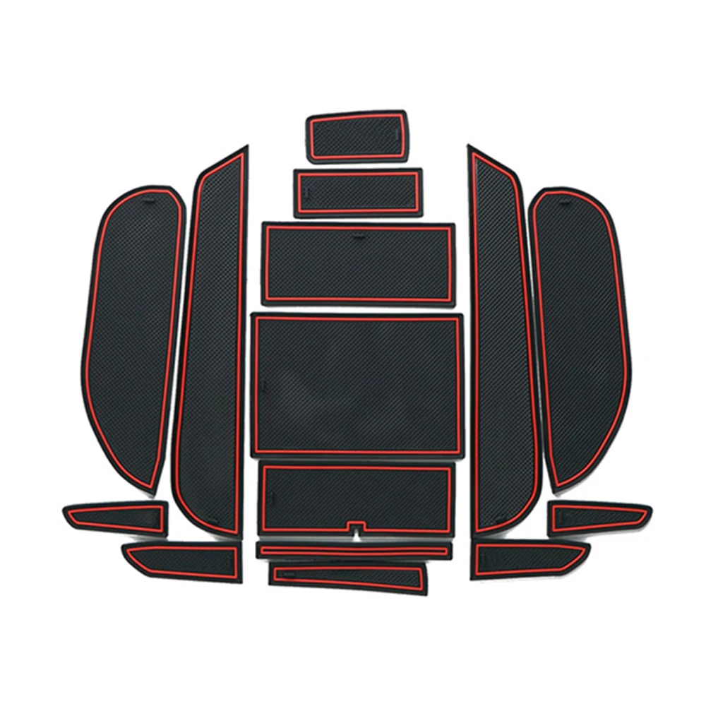 

for Honda Civic 2006-2011 8th Gen Anti-Slip Gate Slot Mat Rubber Coaster Accessories Stickers Type R 2007 2008 2009 2010 FA FD