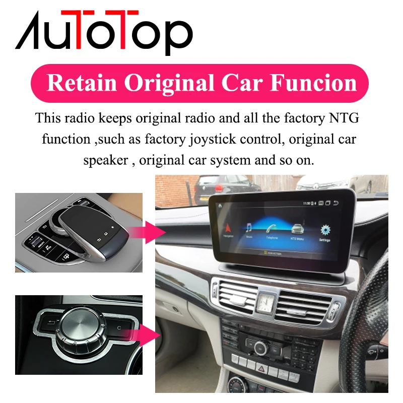 Автомагнитола AUTOTOP W204 Mercedes Benz мультимедиа на Android 10 0 с GPS для C-class C180 C200 C250 C300 C350 C320