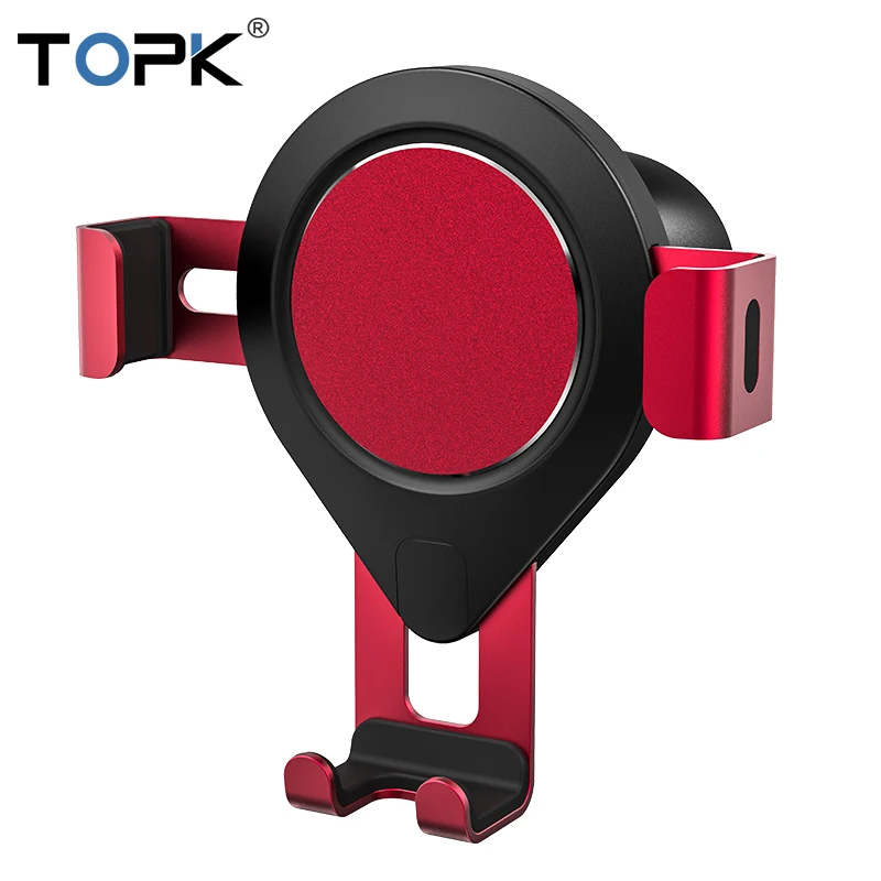 TOPK D17 Автомобильный держатель для телефона Gravity Air Vent крепление держатель для мобильного телефона Подставка для iPhone samsung Xiaomi huawei Универсальный