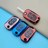 tpu remote control keychain car key cover case for lada sedan largus kalina granta vesta 3 button flip key bag accessories