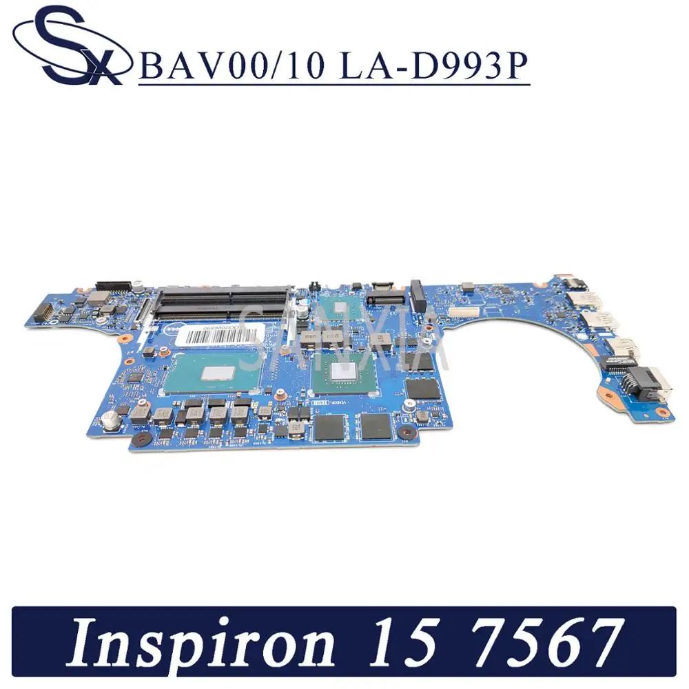 KEFU BAV00/10 LA-D993P материнская плата для ноутбука Dell Inspiron 15 игровая 7567 мастер