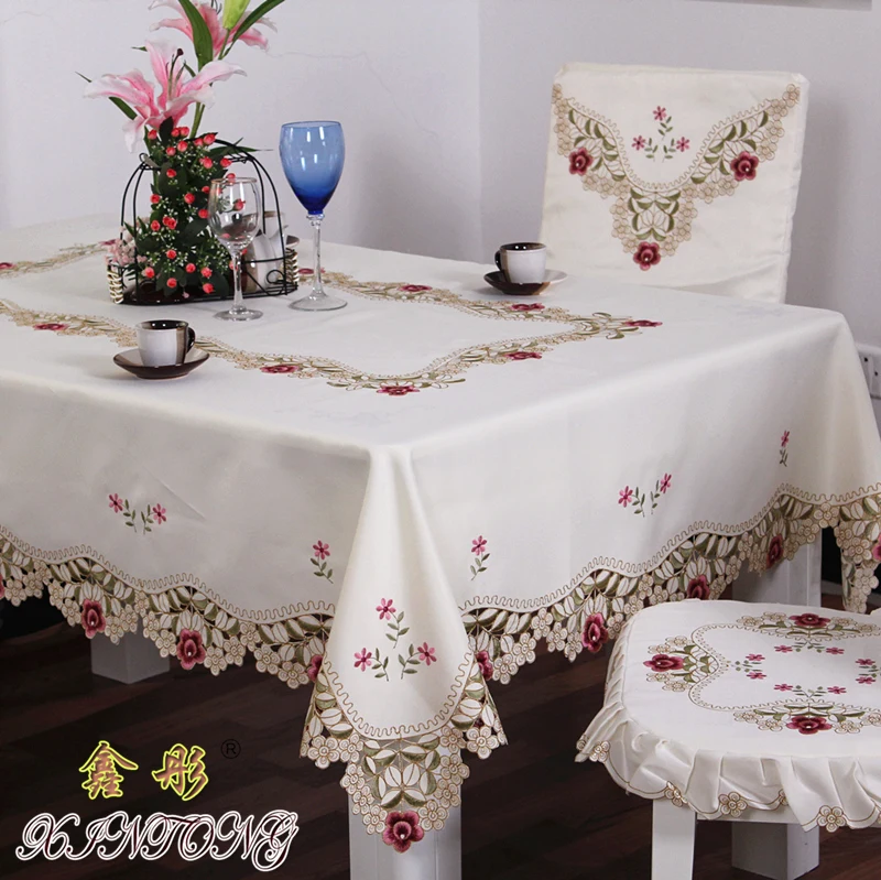 TY1018 Европейский сад вышитая скатерть столовая для стола стула чехлы на подушки