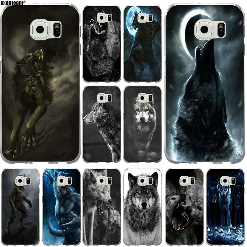 Мягкие силиконовые чехлы для мобильных телефонов из ТПУ волчий ревет в ночь samsung