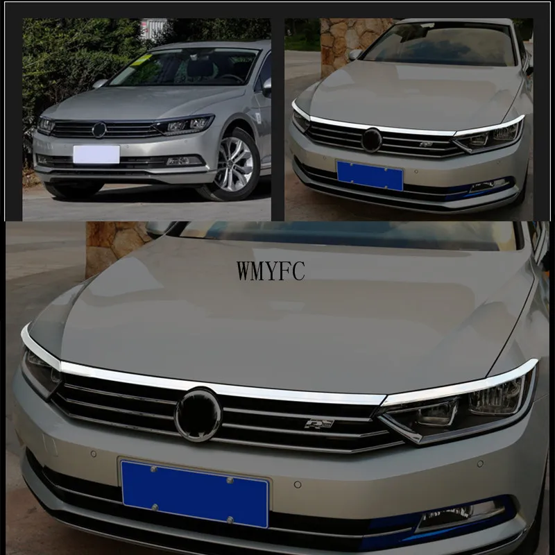 

Автомобильный Стайлинг для Volkswagen Passat B8, передняя крышка двигателя и светильник няя фара, лампа для подсветки, крышка для бровей, отделка ...