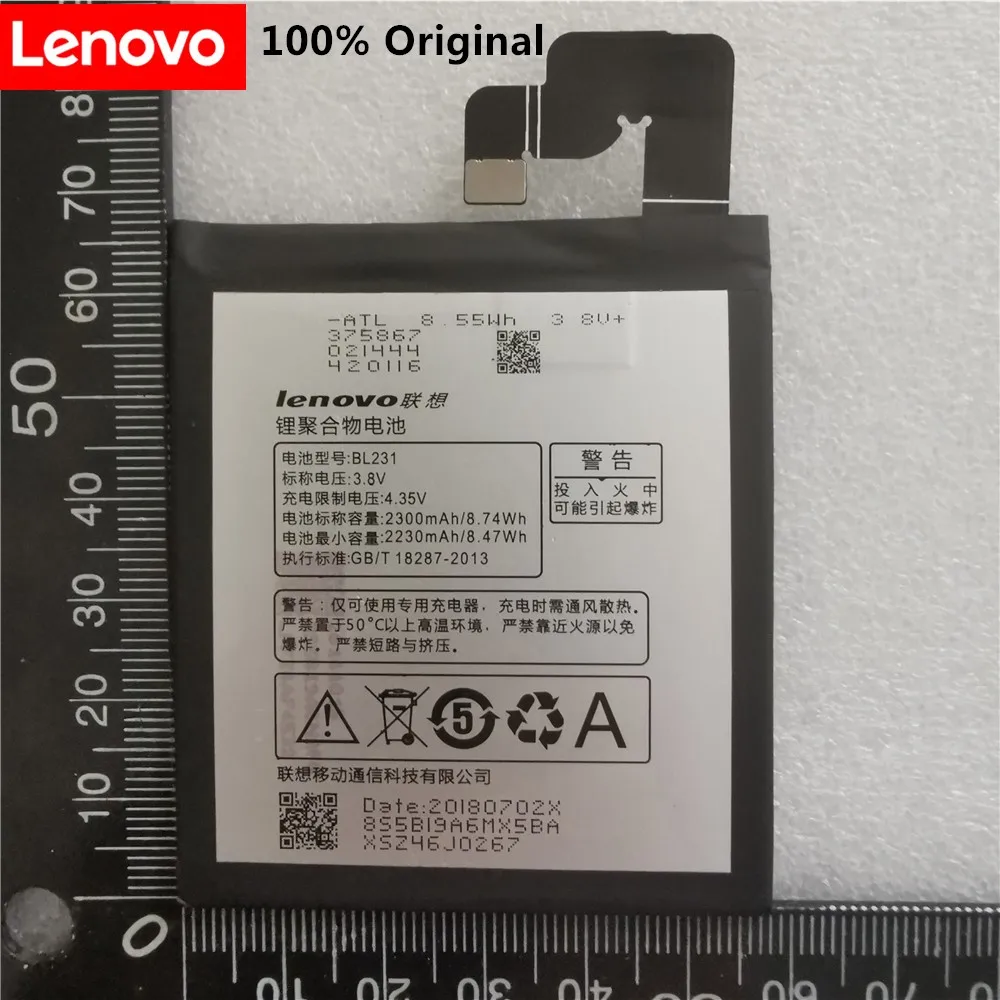 

Новый оригинальный сменный аккумулятор для Lenovo X2 2300 мАч Li-Ion BL231 Сменный аккумулятор для Lenovo VIBE X2 Lenovo S90 S90u