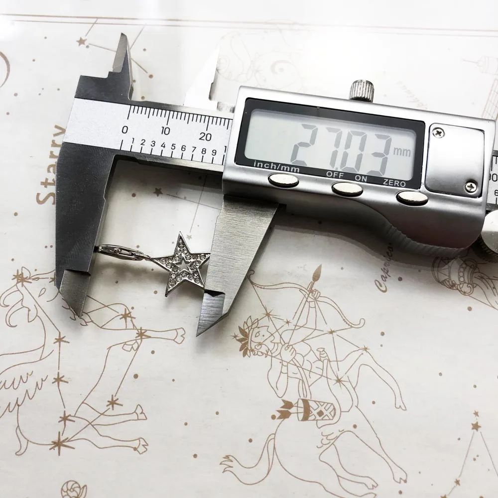 Браслеты с подвесками в форме звездочек для 925 стерлингового серебра мужчин и