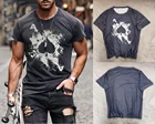 3D печатных Мужская футболка с коротким рукавом больших размеров, футболка хлопковая футболка с коротким рукавом, одежда для 2021 модная мужская футболка футболки с рисунками из мультфильмов, с о-образным вырезом для мужчин Топ XXS - 6XL