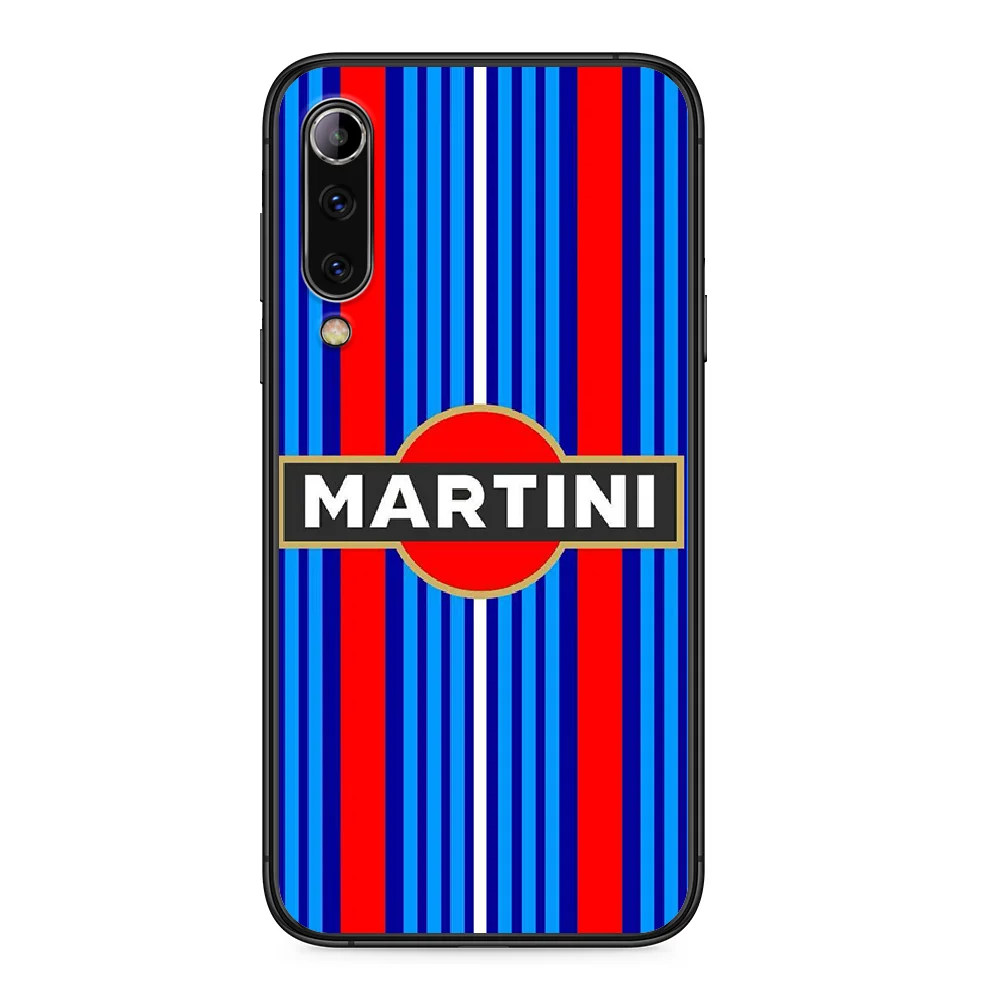 

Martini Racing Phone case For Xiaomi Mi 6 8 A1 Note3 A2 9 CC9 9T A3 MIX 2 2S 3 9 Lite SE Pro black coque soft cover luxury Etui