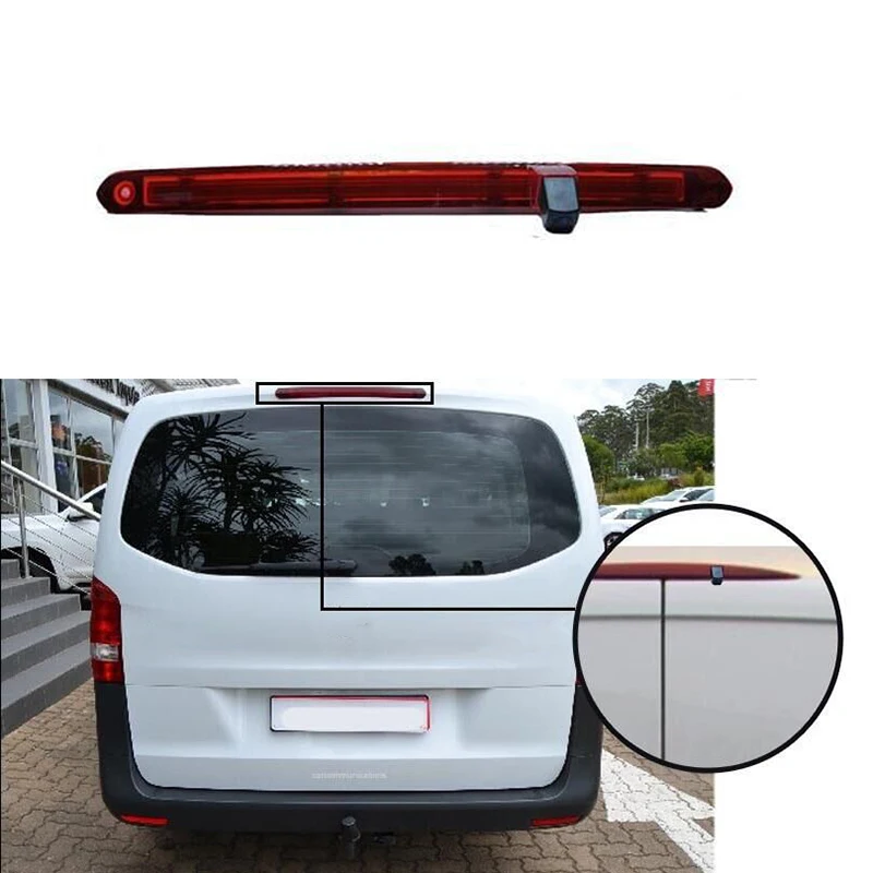 

Car 3Rd Brake Light Rear View Reverse Back Up Parking Camera Single Door Night Vision Waterproof For-T6 2016-2020