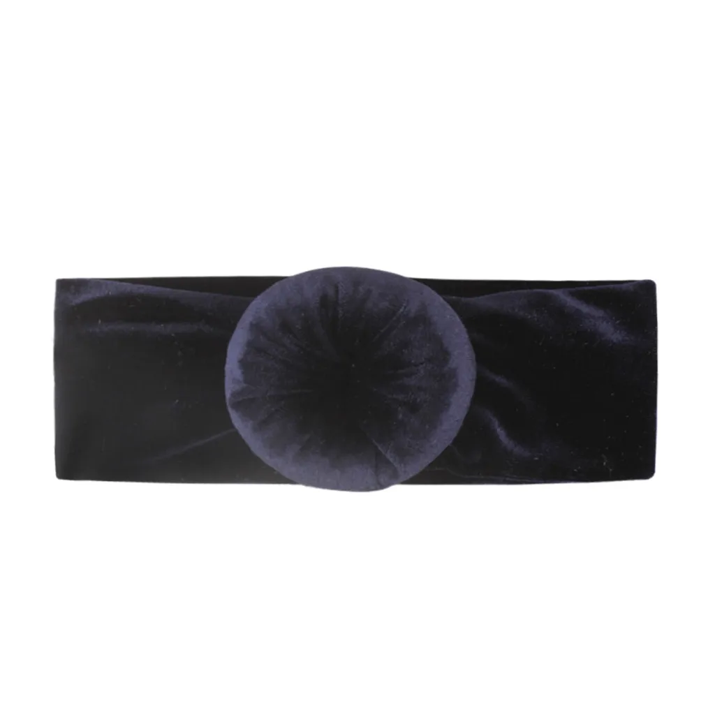 Повязка на голову плюшевая однотонная для девочек и мальчиков 0 4 лет|Аксессуары| |