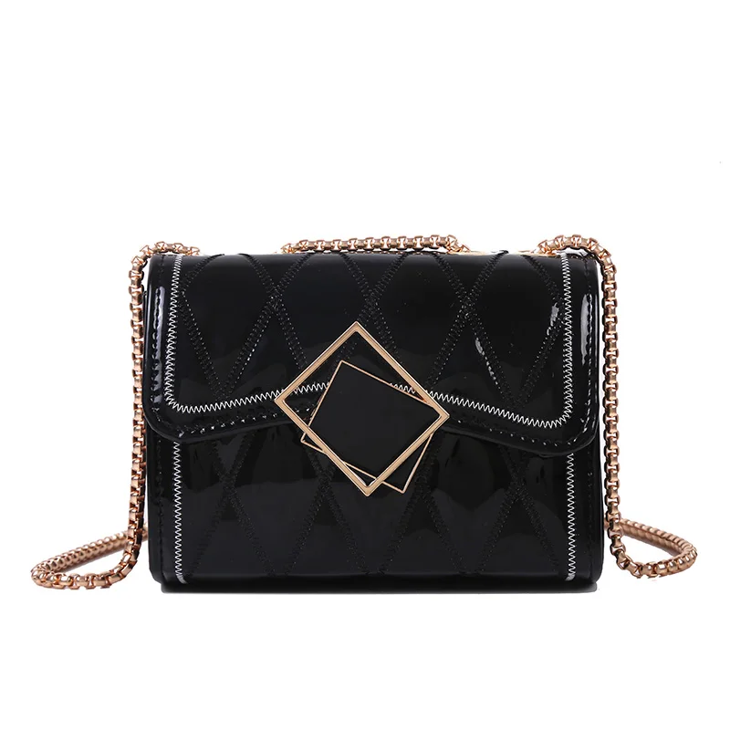 

Luxury Leather Crossbody Bags For Women 2020 Travel Handbag Chain Fashion Lock Small Shoulder Messenger Bags Female Flaps