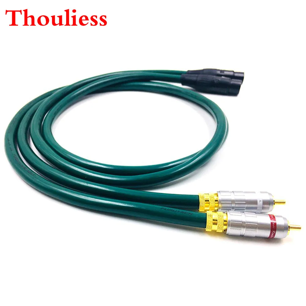 Thouliess пара HIFI Тип-016 RCA к XLR Женский баллакированный соединительный кабель 3pin аудио
