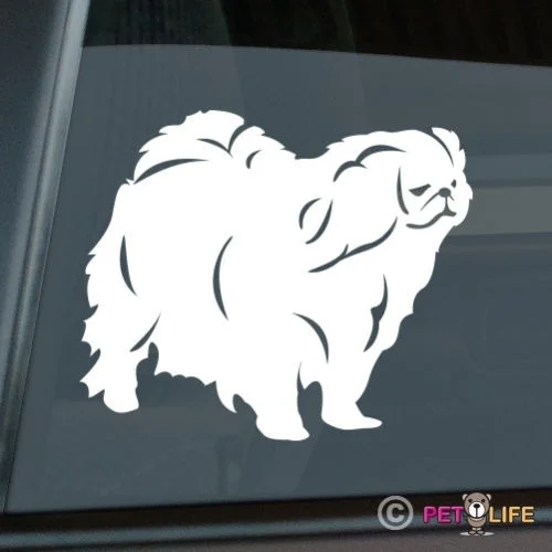 

Pekingese Sticker Die Cut Vinyl - peke lion dog window decal
