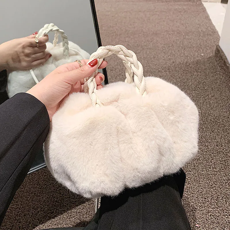 

Сумка на плечо плюшевая женская, роскошная текстурная универсальная Сумочка через плечо, простой брендовый дизайнерский чемоданчик на зап...