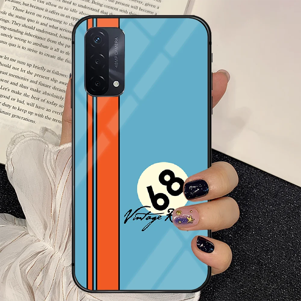 

Martini Racing Phone Tempered Glass Case Cover For oppo realme find a x c xt gt 2 53 3 6 7 50 11 Pro lite 5g Prime Black Etui