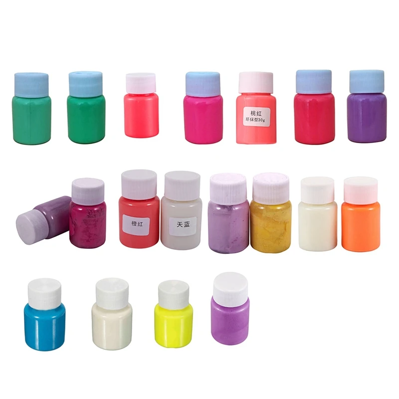 

1 x 30G Glow in the Dark Acrylic Luminous Paint Bright Pigment Graffiti Party, Blue green
