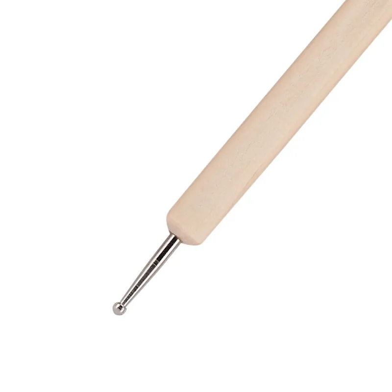 Деревянная ручка для точечного маникюра 5 шт./пакет 2-полосная покраски ногтей