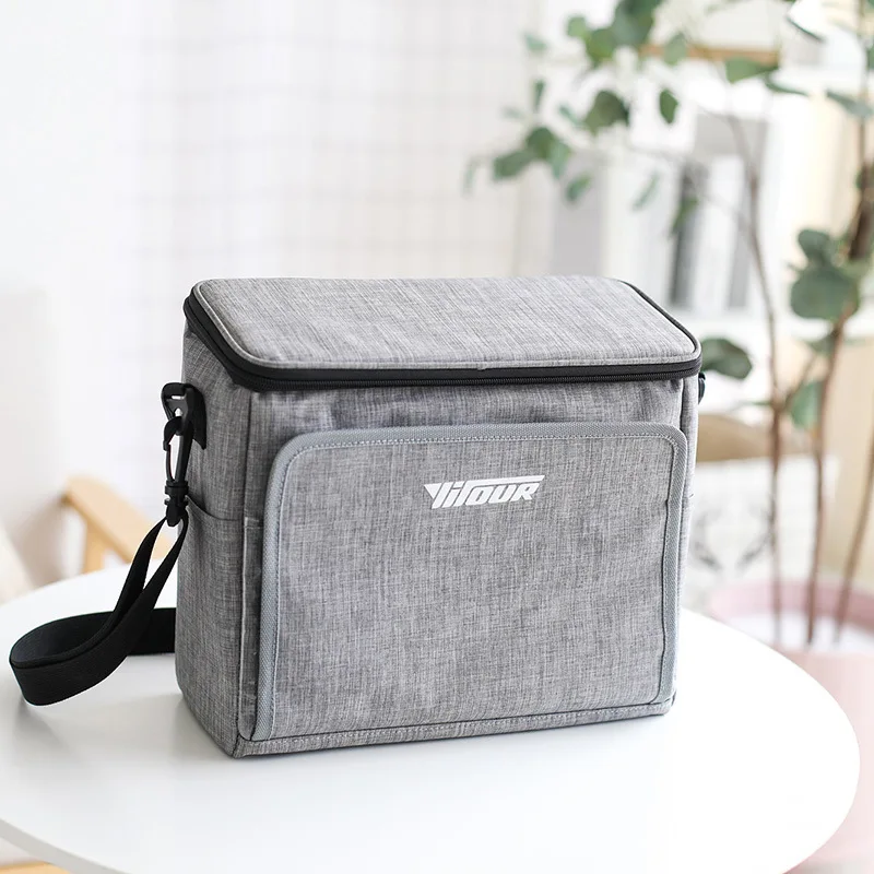 Большая вместительная сумка-холодильник термо-Ланч-бокс для пикника