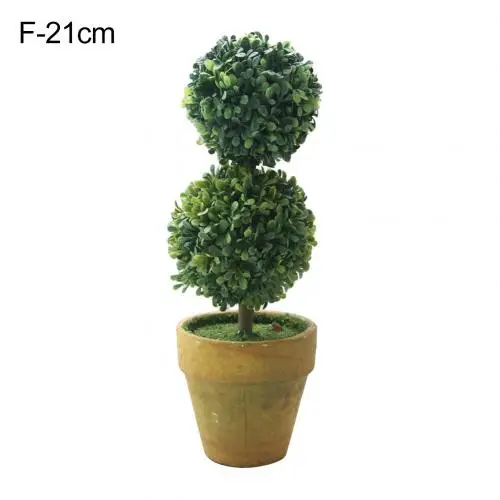 F Green 1 шт. Сердце Звезда Круглый горшочек искусственный бонсай маленький горшок для дерева растения бонсай растение орнамент домашний сад Свадьба вечеринка Декор - Цвет: F Green