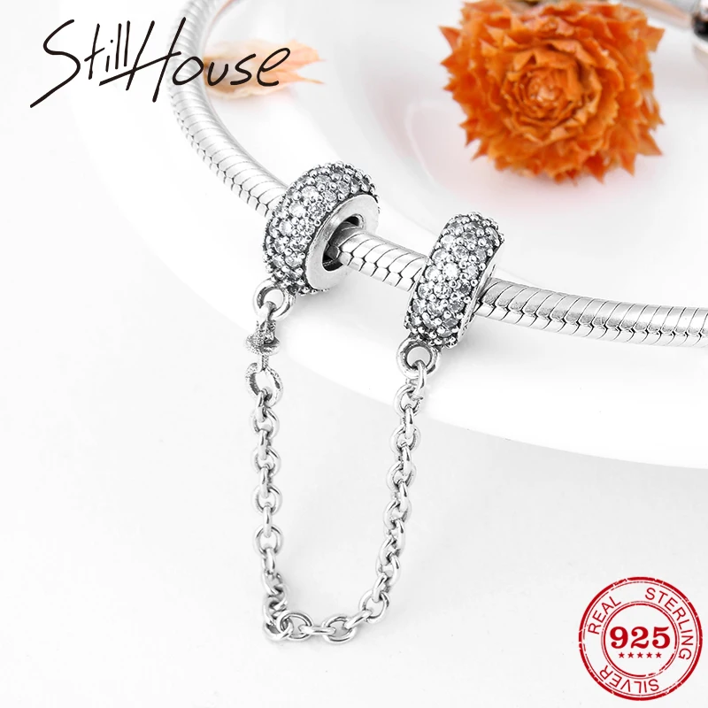 Цепочка из серебра 925 пробы с фианитами 2018 | Украшения и аксессуары