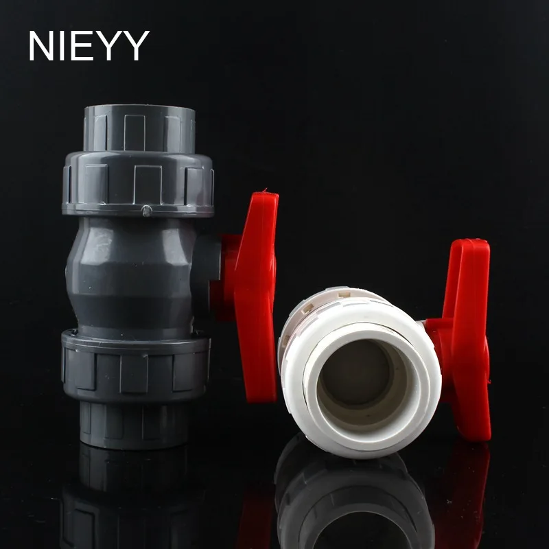 40mm PVC Ball Valve Shut Off Water Tool Caps Gate Garden Connectors For Irrigation | Дом и сад