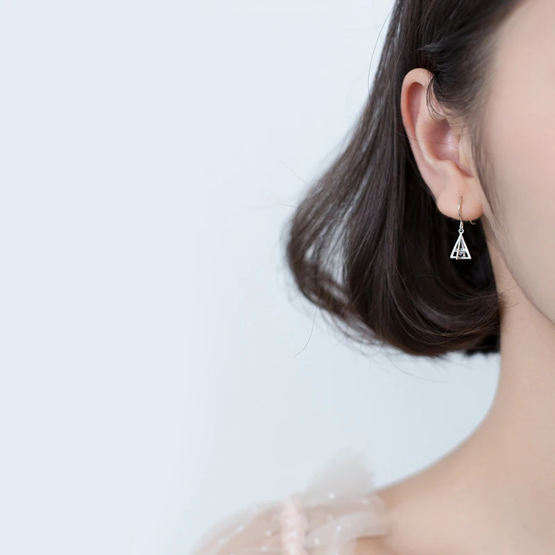 Colusiwei серебро 925 пробы ювелирные изделия модный дизайн треугольные Висячие