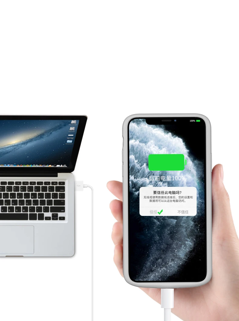 

Slim Liquid silicone shockproof Battery Case For iPhone 11 Pro Max Power Bank Case Back clip battery Charger Cover Support audio
