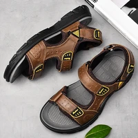 men sandals genuine leather sandals mens summer shoes brand classic beach sandals men outdoor walking men brand shoes plus size