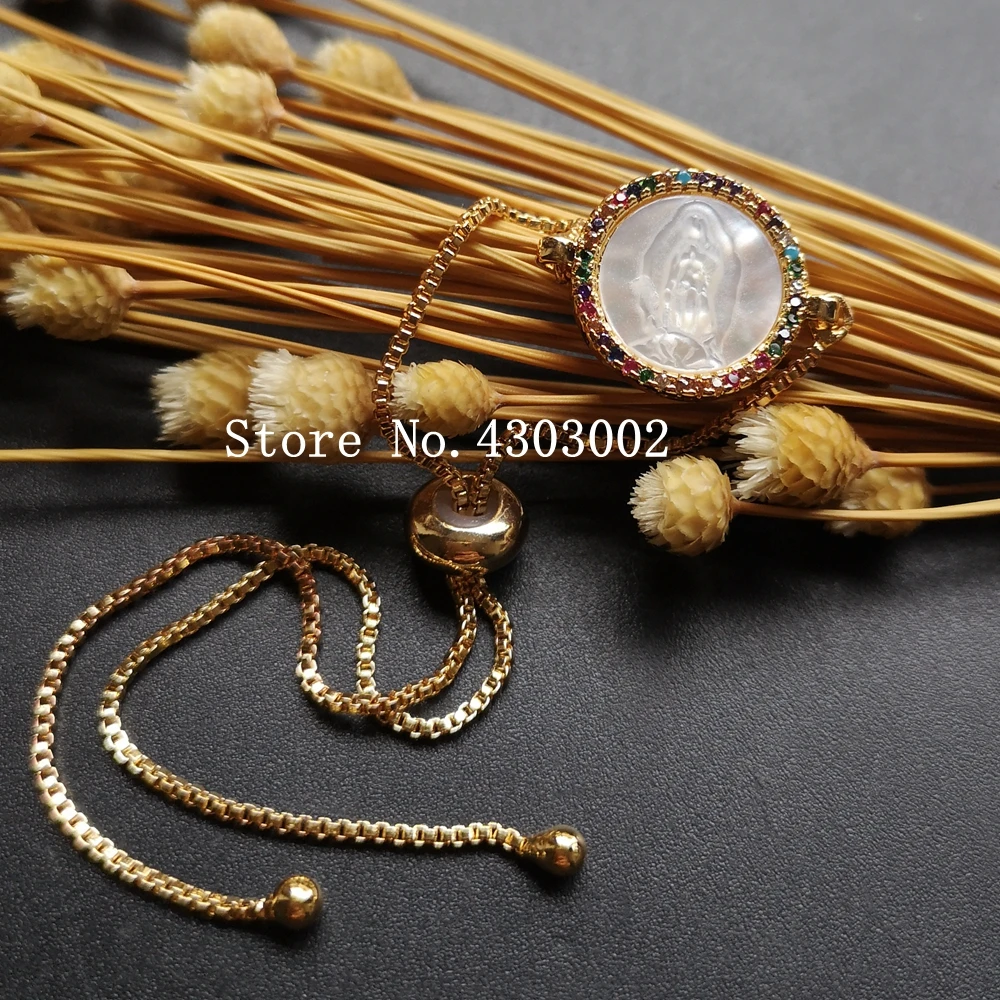 Акция! Натуральный девственный гуадалуп перламутровый браслет из ракушек для