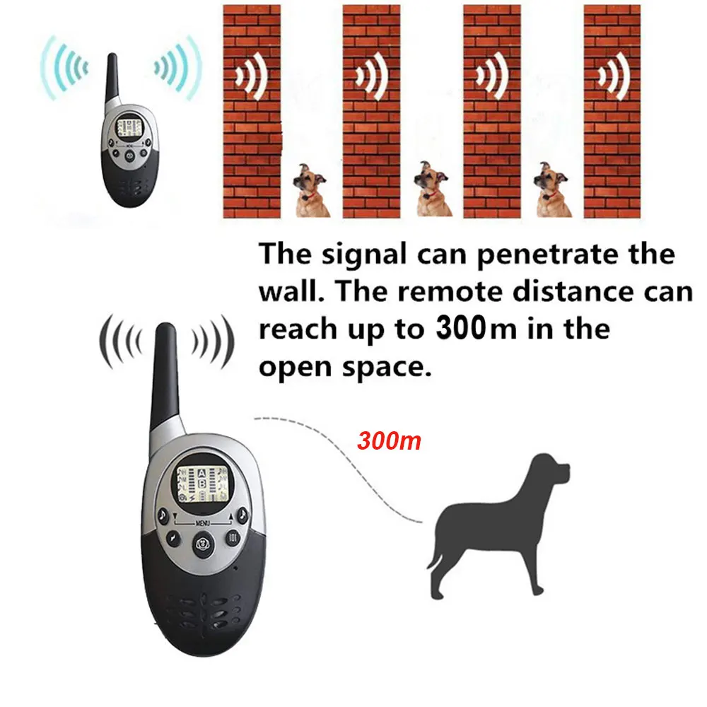 Ошейник для дрессировки собак с защитой от лая водонепроницаемый перезаряжаемый