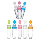 Сжимаемая бутылка для кормления, силиконовая ложка для риса для новорожденных, Детская кормушка для хлопьев, пищевая добавка, безопасная посуда, инструменты