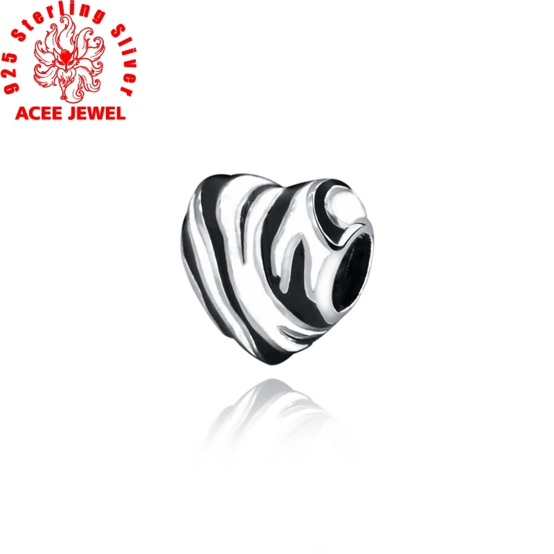 

FURUYA 100% 925 Sterling Silver Beads, Wild Stripes Charms fit Original pandora Bracelets Women DIY Jewelry