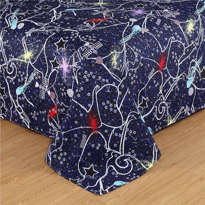 

3D Print Duvet Cover Sheet Pillowcases Galaxy Bedding Set Sky Single Queen king Size cartoon fashion Home Textile Pillowcase Set
