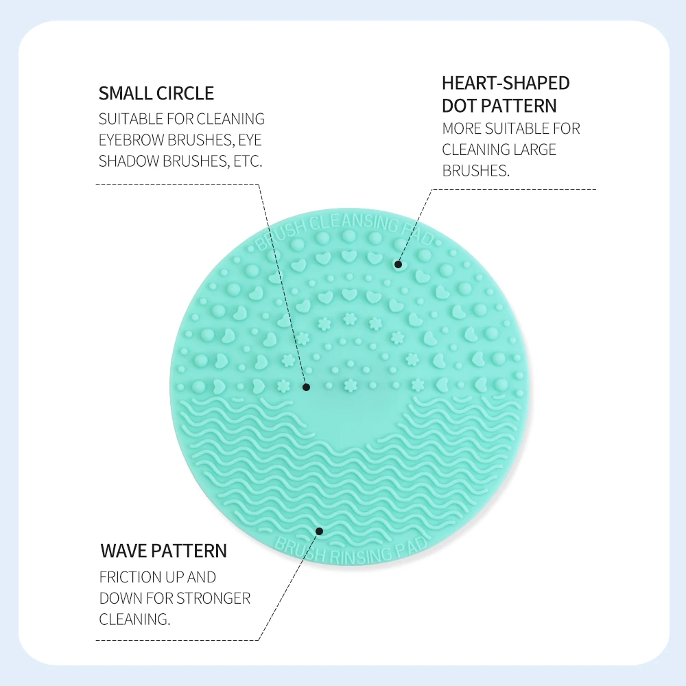 

MAANGE Makeup Brush Cleaner Pad Silicone Scrubbing Board Wash Make Up Cosmetic Foundation Eyeshadow Blush Brush Gel Clean Tool