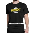 Bazinga футболки для мужчин Шелдон Geek TBBT, забавные изготовлено из хлопка самого высокого качества футболка для фитнеса топы футболки с надписями Big Размеры